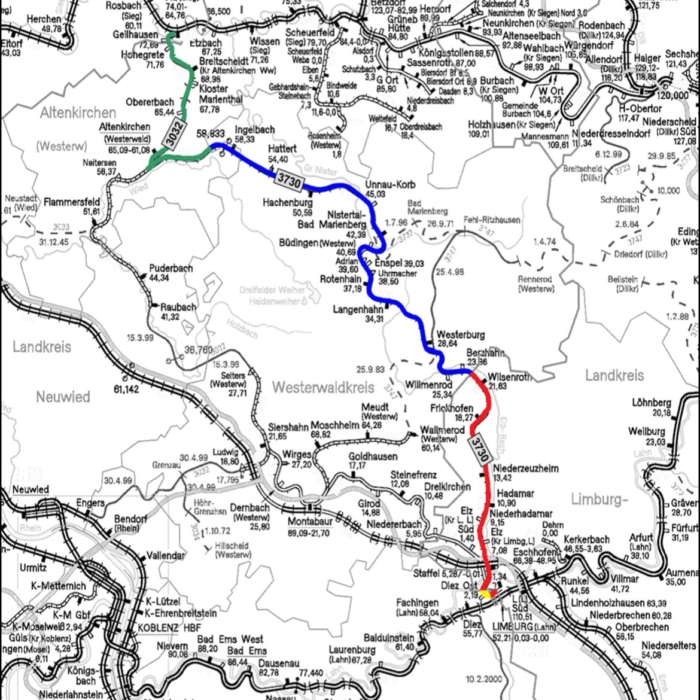 Geschwindigkeitserhöhung Oberwesterwaldbahn